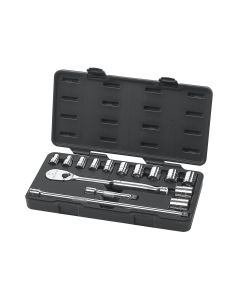 KDT80706 image(0) - GearWrench 15 Piece 1/2 Inch Drive 6 Point Standard SAE Mechanics Tool Set