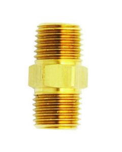Milton Industries M. Hex Nipple, 1/4" x 3/8"