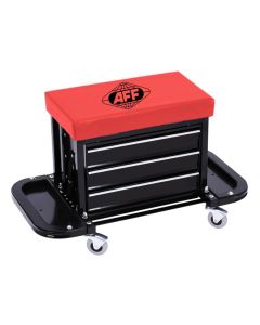 INT3914 image(0) - American Forge & Foundry 3-Drawer Rolling Toolbox Seat - 300 Pound Capacity