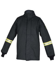 OBRTCG40-CT-ES-L image(0) - Oberon Coat - Arc Flash - 40 Cal TCG&trade; - With Escape Strap - Color: Black - Size: Large