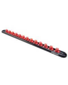 JSP60729 image(1) - J S Products 3/8-Inch Drive 13-Piece Aluminum Socket Storage Rail