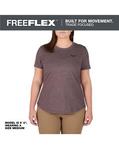 MLWF452P-XL image(0) - Milwaukee Tool Women's FREEFLEX Hybrid  Tee - Short Sleeve -  Purple - XL