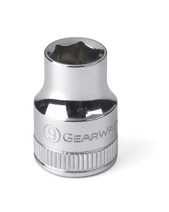 KDT80377 image(0) - GearWrench 3/8 Inch Drive 6 Point Standard Metric Socket 9mm
