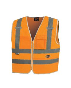 Pioneer Pioneer - Multi-Pocket Safety Vest - Hi-Vis Orange - Size 5XL