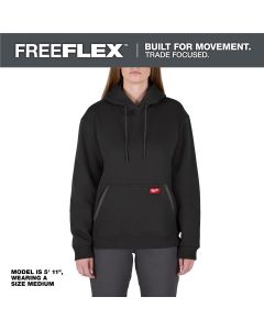 MLWF251B-2X image(0) - Milwaukee Tool Women's FREEFLEX Pullover Hoodie- Black - 2X