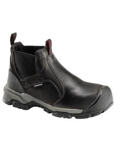 FSIA7341-8W image(0) - Avenger Ripsaw Romeo Series - Men's Mid-Top Slip-On Boots - Aluminum Toe - IC|EH|SR|PR - Black/Black - Size: 8W