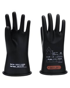 OBRRG-B-C0-R11-8 image(0) - Oberon Gloves - Rubber Electrical - Class 0 - Length: 11" -  Rolled Cuff - Size: Regular - 8