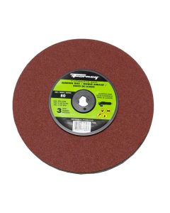 Forney Industries Resin Fibre Sanding Disc, Aluminum Oxide, 7 in x 7/8 in Arbor, 80 Grit