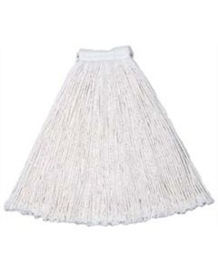 Msc Industrial Supply 1" White Head Band, Small Cotton Cut End Mop Head