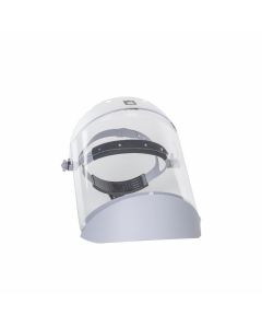 OBR2171AFR image(0) - Oberon Face Shield with Ratcheting Headgear - Polycarbonate - Window: Clear Anti-Fog - With Lower Crown
