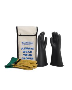 OBRGLVKT-BRC1-1410 image(0) - Oberon Glove Kit - Rubber Electrical - Class 1 - Length: 14" -  Rolled Cuff - Size: Large - 10