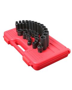 SUN3329 image(0) - SUNEX 3/8" Drive 29 Piece Metric Master Impact Socket Se