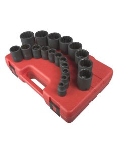 SUN2819 image(0) - SUNEX 19-Piece 1/2 in. Drive 12-Point Fract