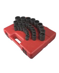SUN2826 image(0) - SUNEX 26-Piece 1/2 in. Drive 12-Point Metri