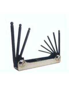 EKL20719 image(1) - Eklind Tool Company 7-Piece SAE Ball End Fold-Up Hex Key Set