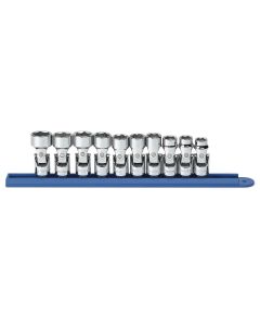 KDT80565 image(2) - GearWrench 10 Piece 3/8 Inch Drive 6 Point Flex Metric Socket Set