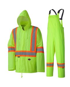 Pioneer Pioneer - Lightweight Hi-Vis Safety Rainsuit - Hi-Viz Yellow/Green - Size Small