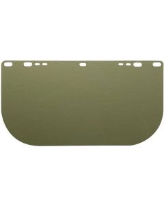 Jackson Safety Jackson Safety - Replacement Windows for F20 Polycarbonate Face Shields - Dark Green - 8" x 15.5" x.040" - E Shaped - Unbound - (36 Qty Pack)