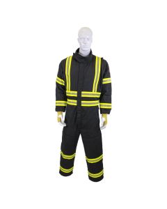OBRGES8-CVL-SS-ES image(0) - Oberon Coveralls - Gas Extraction - GES8+&trade; - With Escape Strap - Color: Black - Size: Small Short