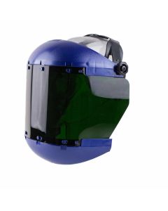 Sellstrom Sellstrom- Face Shield - 380 Series - 6.5" x 19.5" x 0.040" Window - Shade 5 IR - Universal Hard Hat Slot Adapter Headgear - Dual Crown