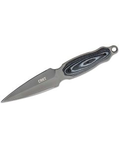 CRK2075 image(0) - CRKT (Columbia River Knife) Shrill Fixed Blade Tactical Knife - Black/Gray