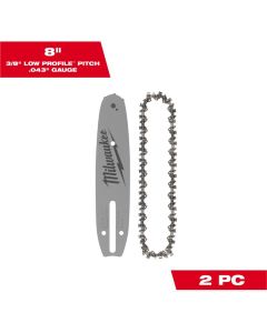 MLW49-16-2818 image(0) -  Milwaukee Tool 8 Inch Pruning Saw Chain/Bar Combo