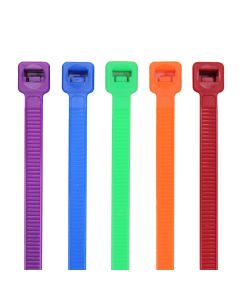 MAYMB11SCLRC image(0) - Mayhew Tools 11-inch 50 pound Color Assortment Cable Ties