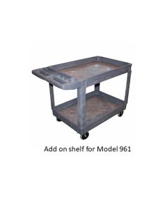 American Forge & Foundry AFF - Shop Cart Shelf Add On Tray - 30" x 16" - Polypropylene - For AFF Model 961 Cart