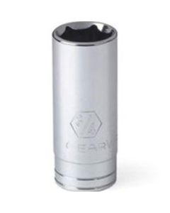 KDT80123 image(1) - GearWrench 1/4 Inch Drive 6 Point Deep SAE Socket 1/2 Inch