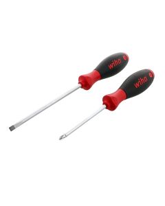 Wiha Tools 2 Piece SoftFinish Slotted/Phillips Screwdriver Set