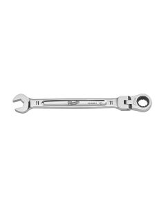 MLW45-96-9611 image(1) - Milwaukee Tool 11mm Flex Head Ratcheting Combination Wrench
