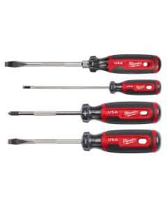 Milwaukee Tool 4PC Cushion Grip Screwdriver Set (USA)
