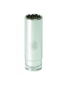 GearWrench 1/4 Inch Drive 12 Point Deep Metric Socket 4mm