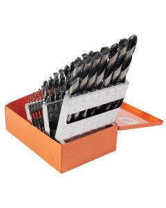 KNK29KK38 image(1) - KnKut KnKut 29 Piece Jobber Length Drill Bit Set 1/16"-1/2" by 64ths 3/8" Reduced Shank