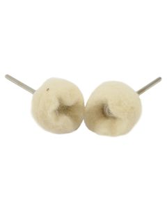 Forney Industries Felt Polishing Wheel, 7/8 in x 3/32 in Shaft, 2-Pack