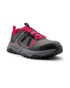 FSIA1250-7.5M image(0) - Avenger Work Boots AERO Trail - Women's  Low Top Shoe - Composite Toe - CT |EH |SR - Grey / Magenta - Size: 7.5 - D - (Regular)