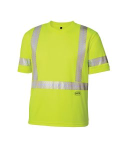 Pioneer Pioneer - Birdseye Safety Cool Pass T-Shirt - Hi-Viz Yellow/Green - Size Medium