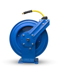 BluBird OilShield Air Hose Reel 3/8" Retractable Dual Arm Heavy Duty with Rubber Hose 300 PSI - 100 Feet