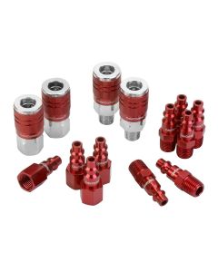 LEGA73458D image(0) - Legacy Manufacturing COLORCONNEX TYPE D 14PC 1/4" BODY COUPLER & PLUG K