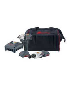 IRTIQV12-202 image(1) - Ingersoll Rand 2 Piece Impact and Ratchet IQV12 Cordless Kit