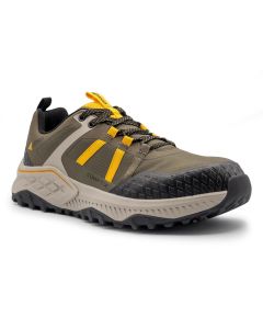 FSIA1222-10.5W image(0) - Avenger Work Boots AERO Trail - Men's  Low Top Shoe - Composite Toe - CT |EH |SR - Olive / Yellow - Size: 10.5 - E - (Wide)
