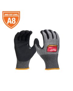 MLW48-73-7024 image(0) - Milwaukee Tool Cut Level 8 High-Dexterity Nitrile Dipped Gloves -XXL