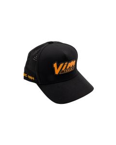 VIMPVC1931-BK image(0) - VIM Tools PVC Vintage Orange  VIM Logo & 1931 - Black Hat