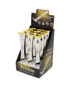 TIT11509-12 image(0) - Titan 12 Pc. 9-1/4 in. Multi-Purpose Pry Bar Counter Display