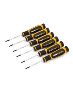 KDT80056H image(1) - GearWrench 6 Piece Torx Mini Dual Material Screwdriver Set