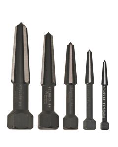 KNP9R4719043 image(0) - KNIPEX 5 Pc. Screw Extractor Double Edged Set