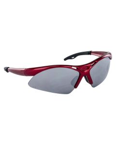 SAS540-0003 image(0) - SAS Safety Diamondback Safe Glasses w/ Red Frame and Smoke Mirror Lens
