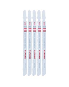 MLW48-42-5192 image(0) - Milwaukee Tool 5-1/4" 14 TPI Bi-Metal Jig Saw Blade (5 PK)