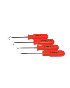 KTI70070 image(1) - K Tool International PICK SET 4 PC. NEON ORANGE
