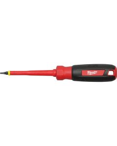 MLW48-22-2252 image(1) - Milwaukee Tool #2 Square - 4" 1000V Insulated Screwdriver